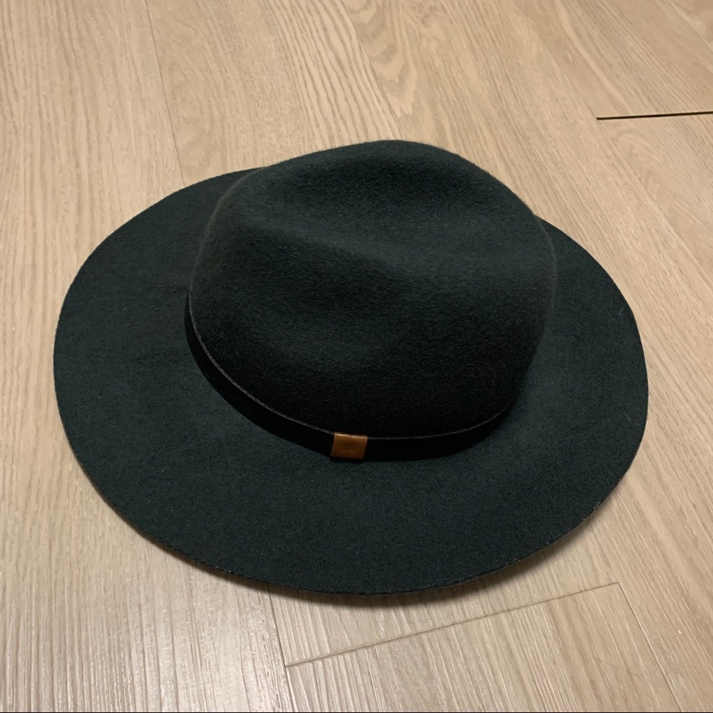 Forever 21 Olive Green wool wide brim hat